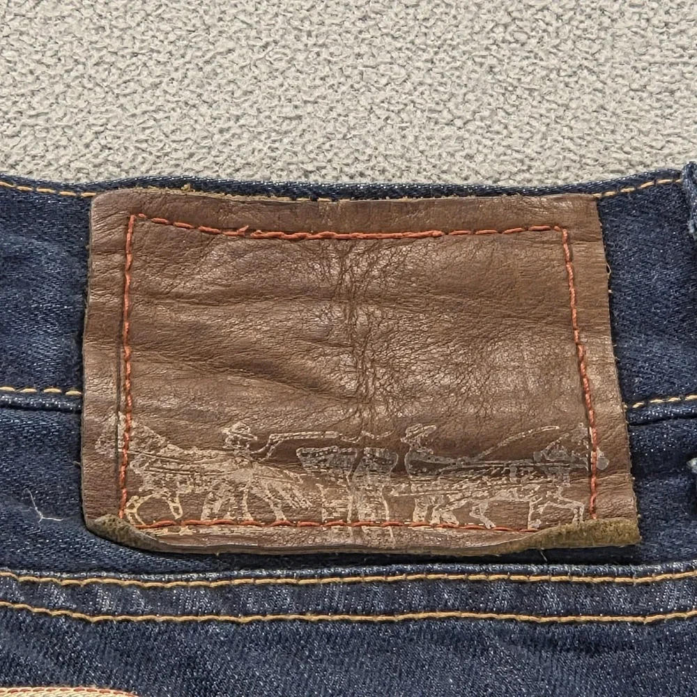 Levis Selvedge Jeans Mens Blue‎ Dark Wash Straight Regular Fits 31x29